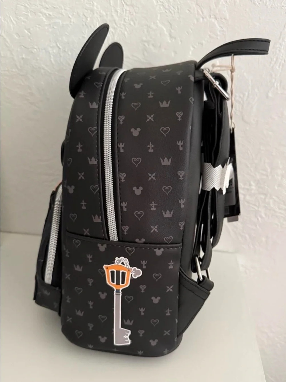 Loungefly Black Mickey Ear Character Mini Backpack
